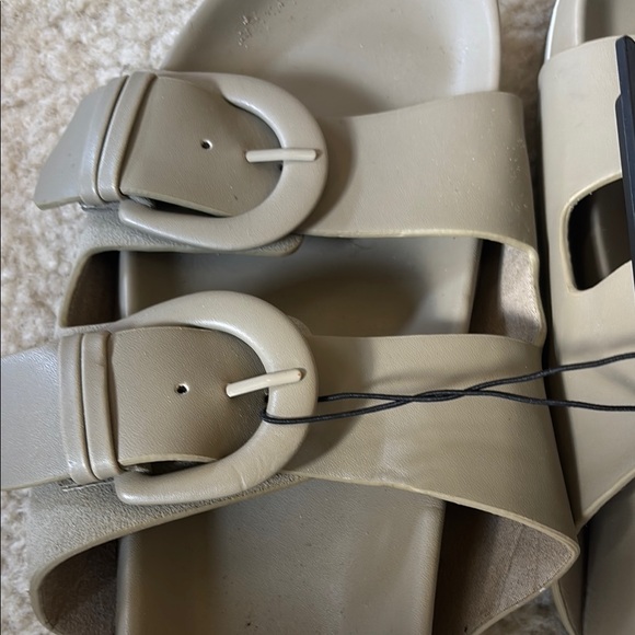 Time and Tru Tan Slide Sandals with Adjustable Straps - Picture 2 of 4